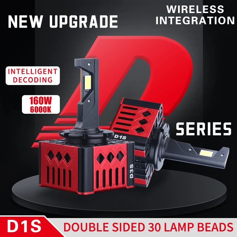 D SERIES Car LED Headlight Bulbs D1S D3S D2S D4S D5S 160W Canbus HID 12V 24V Turbo Auto Lamp Plug&Play 1:1 Replace Xenon Lights