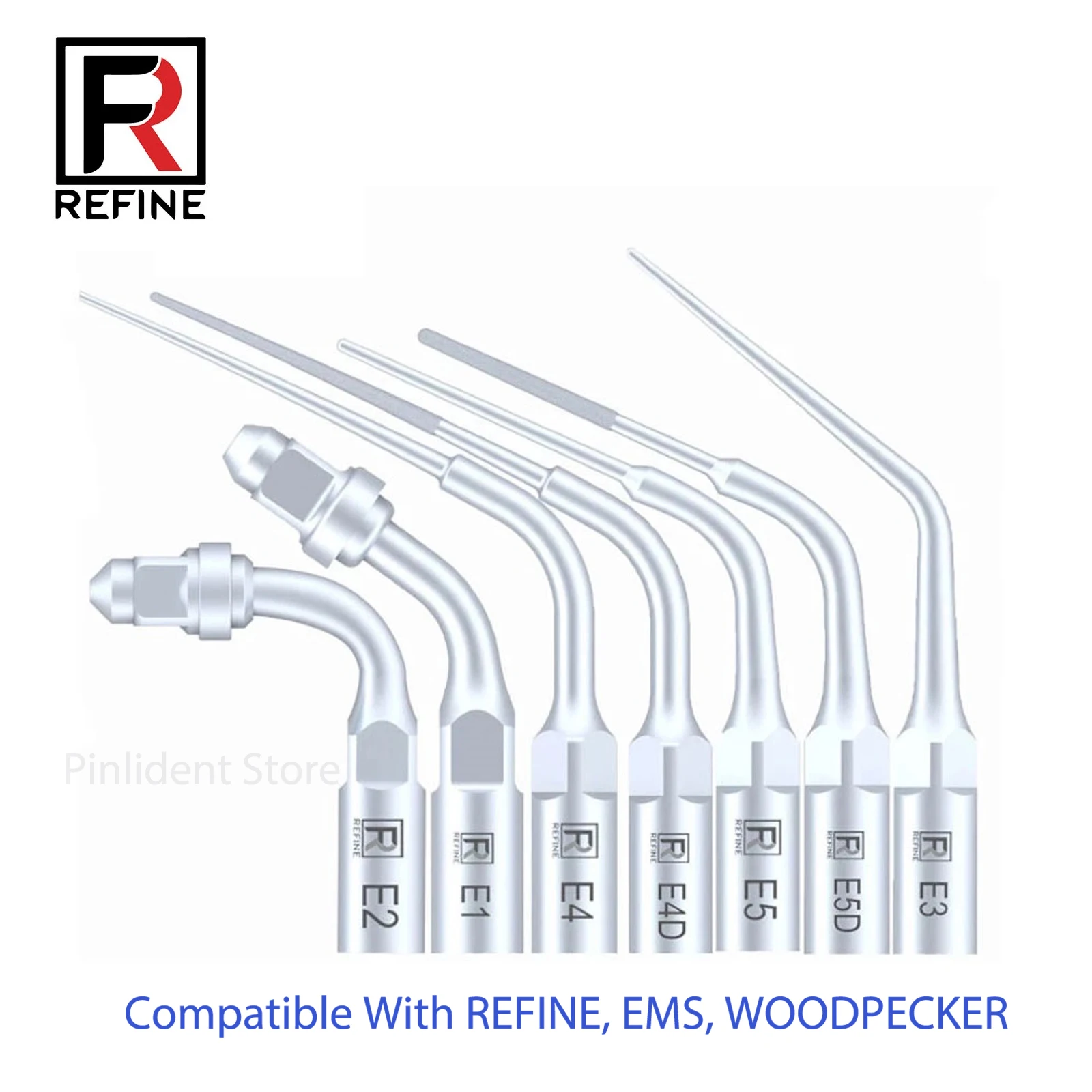 

REFINE Original Dental Ultrasonic scaler tip endodontics root canal E1 E2 E3 E4 E4D E5 E5D5 E5D