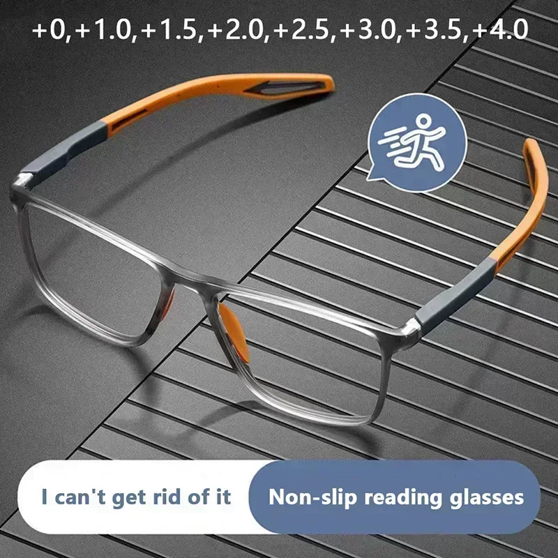 

TR90 Sport Reading Glasses Ultralight Anti-blue Light Presbyopia Eyeglasses Women Men Far Sight Optical Eyewear Diopters To +4.0