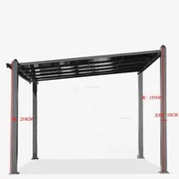 Aluminum Alloy Large Gazebos Courtyard Outdoor Rainproof Shed Carport Outdoor Canopy Light Luxury Awning Terrace Villa Pergola L
