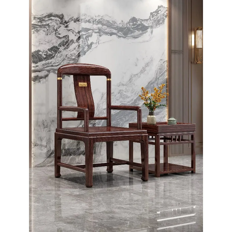 GZ-1 Solid Wood Taishi Chair Home Master Three-piece New Chinese Official Hat Chair