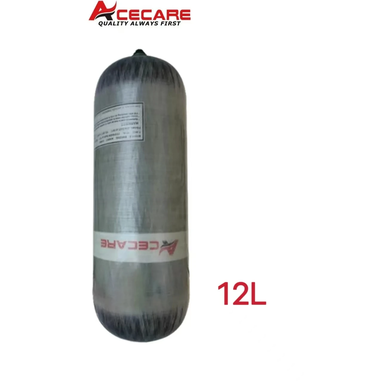 ACECARE 300Bar 12L Carbon Fiber Cylinder with Regulating Valve for Underwater Swimming Swimmer Equipment High Pressure Tank