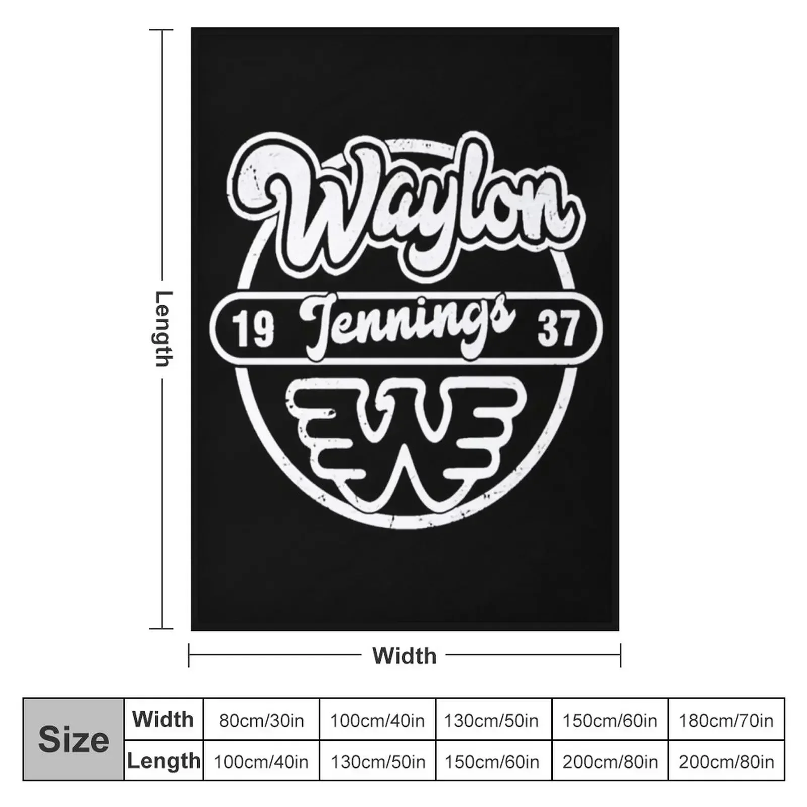 Waylon_Jennings T-Shirt Throw Blanket halloween decorative Bed linens Blankets