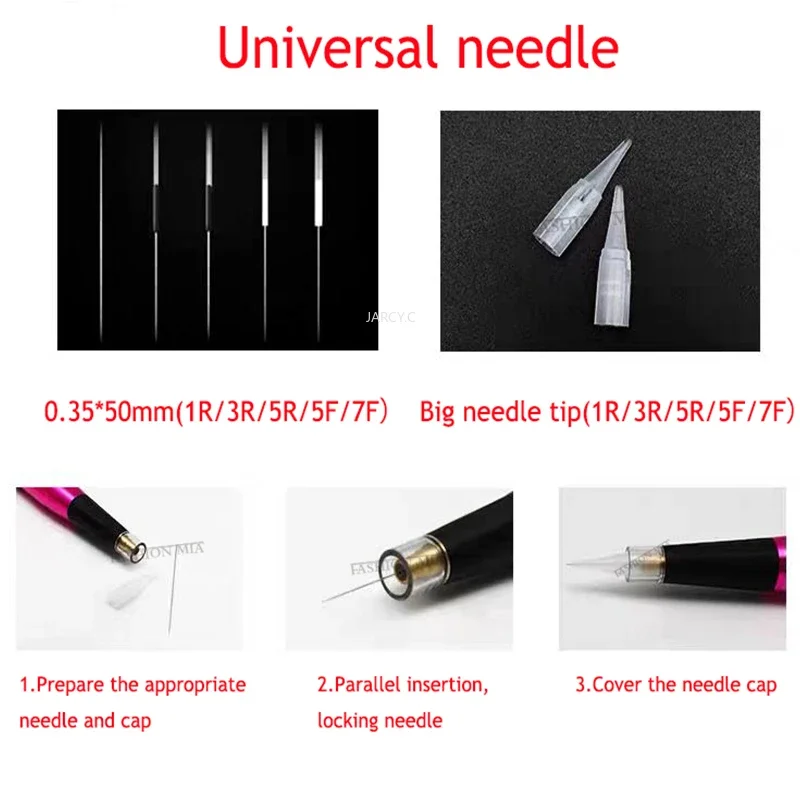 Máquina de tatuaje profesional rotativa, Pluma de maquillaje permanente para cejas, labios, pluma de tatuaje con aguja PMU, máquina de pluma de