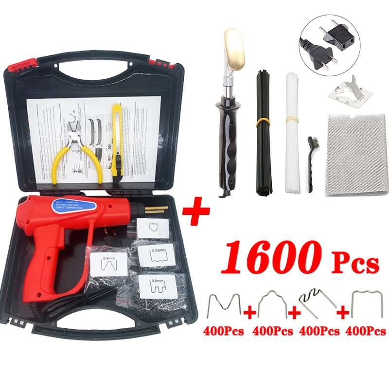 110V/220V Hot Stapler Plastic Welding Machine Bumper Repair Kit Soldering Iron For Plastic Repair Car Bumper Repair Welding Gun