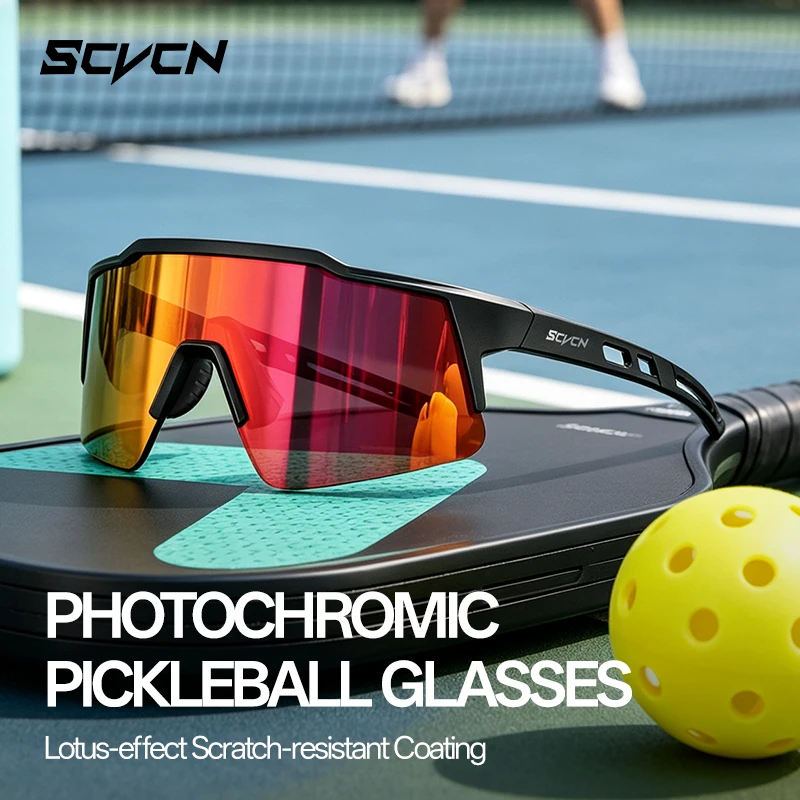 Gafas de Ciclismo SCVCN Resistentes al Viento, Lentes Deportivas para Exteriores con Protección UV400, Ideales para Trekking, Jogging, Motociclismo, Unisex, Padel