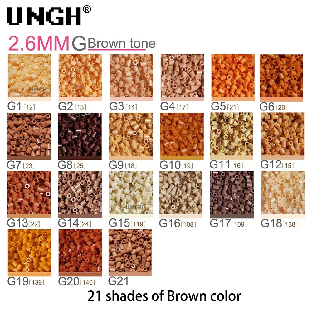 Perler Mard Bean Fusion Bean 2.6mm Pindou DIY materiaalpakket Feestdagen Cadeaus Bureaudecoratie Handwerk sleutelhanger