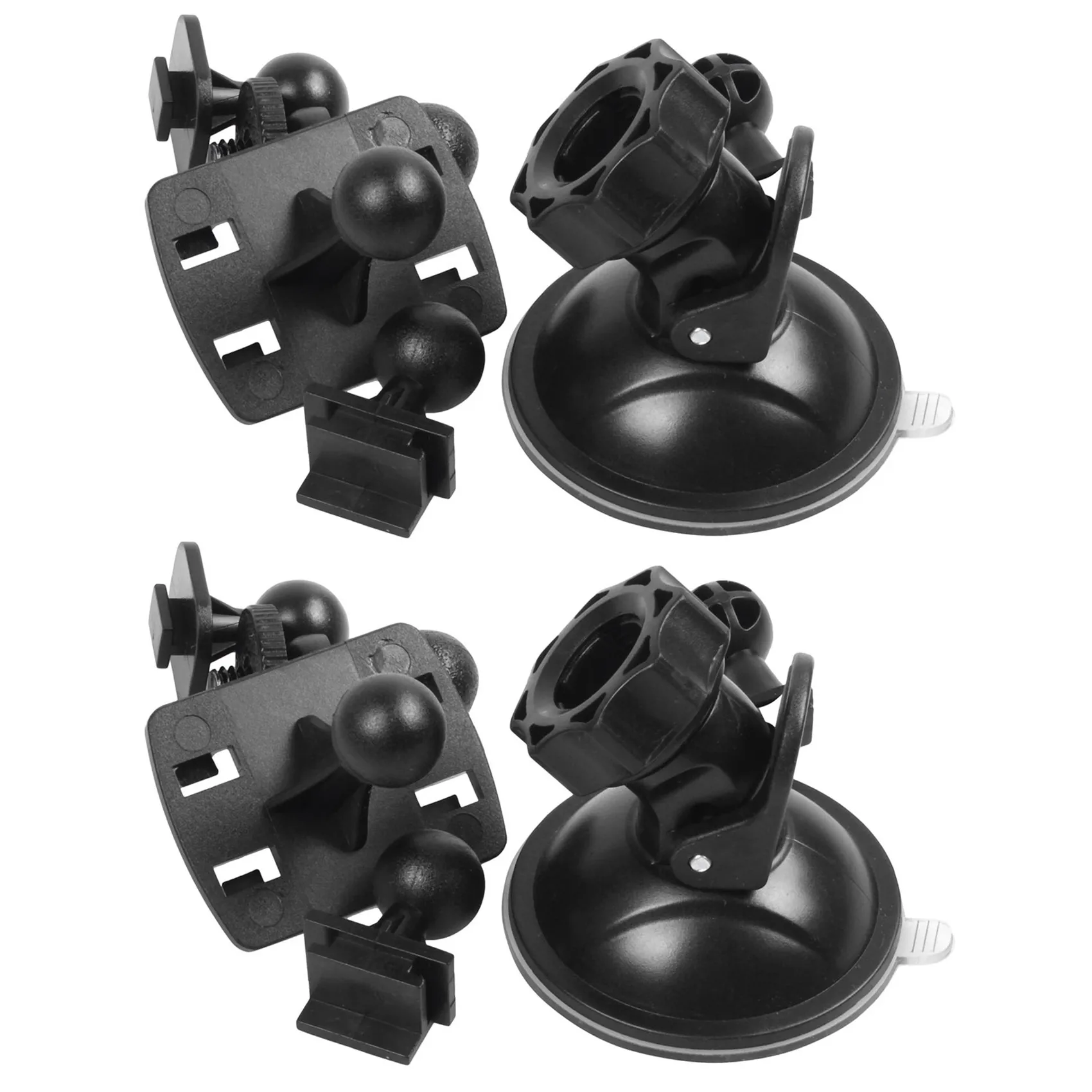 2 set Car Suction Cup for Dash Cam Holder Vehicle Video Recorder on Windshield and DashBoard Mount with 5 Types Adapter