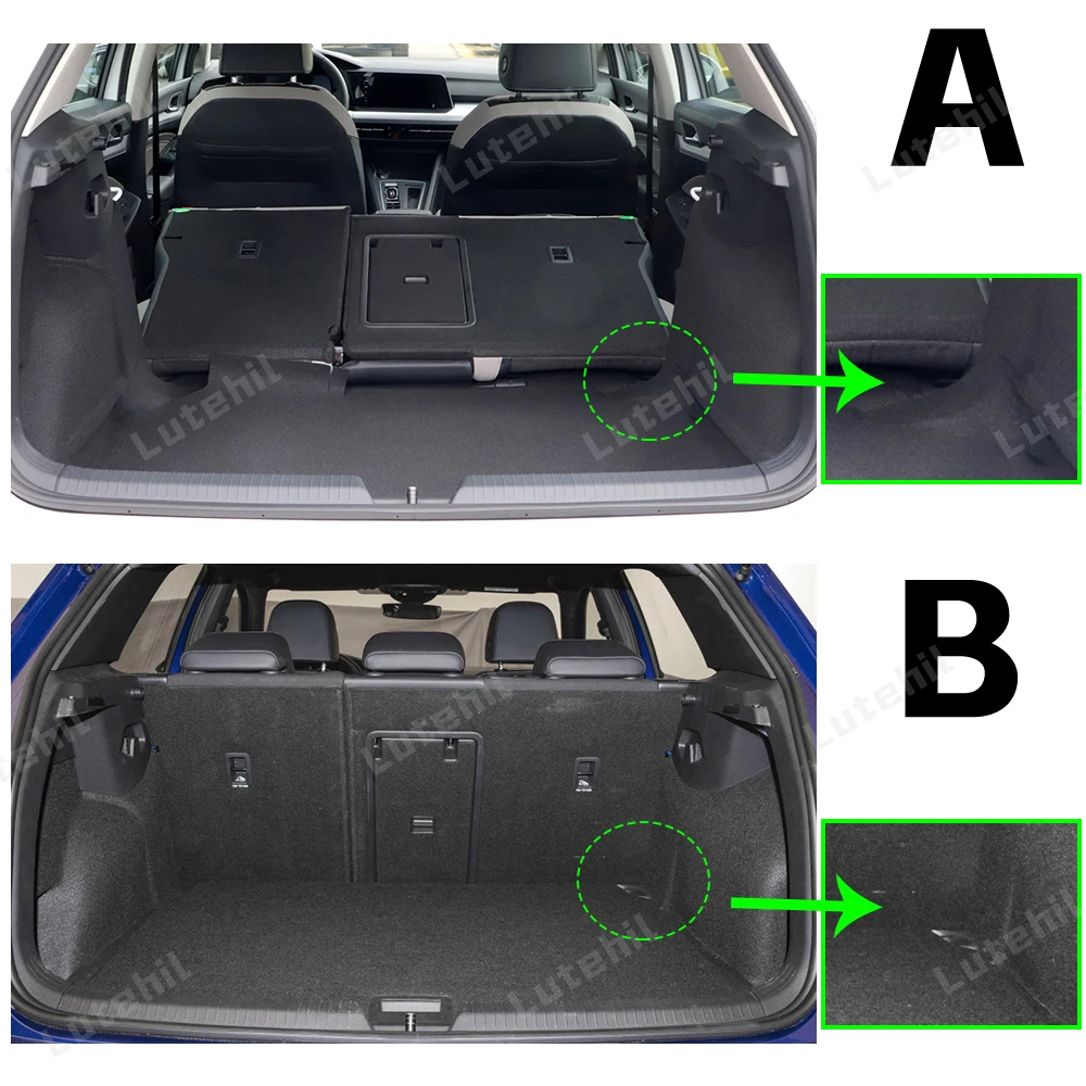 

For Volkswagen（VW） Golf 8 2021-2024 23 22 Auto Full Coverage Trunk Mat Car Protective Pad Cargo Liner Interior Accessories