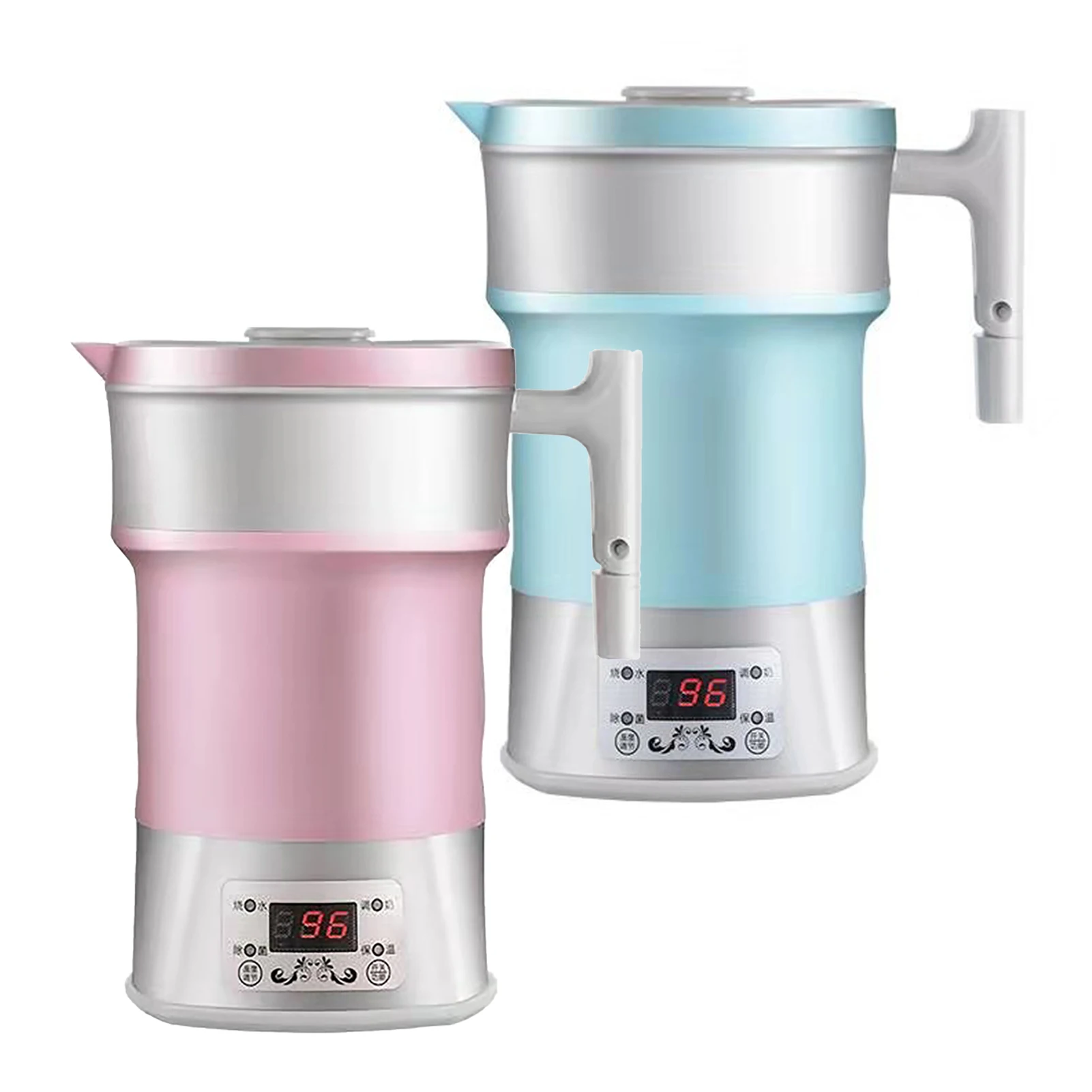 Foldable Electric Kettle ‑ Foldable Electric Kettle 800W Silicone Portable Collapsible Thermostatic Control Hot Water Kettle