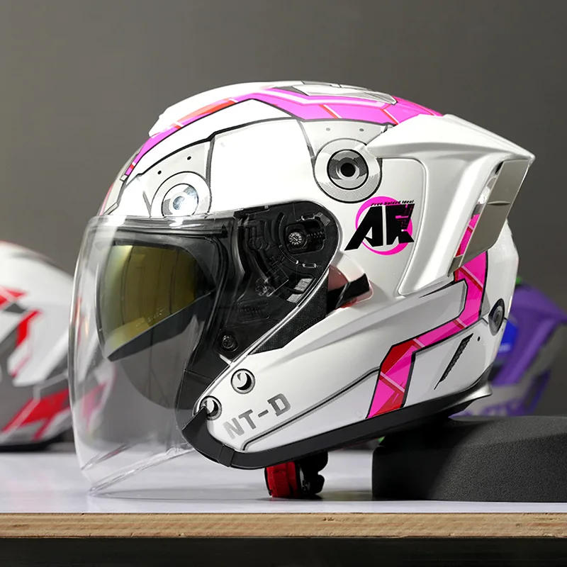 Motorcycle  3/4 Helmet Four Season Motocross Helmet Three-quarters Universal Motorcycle Helmet Casco Moto For Men and Women