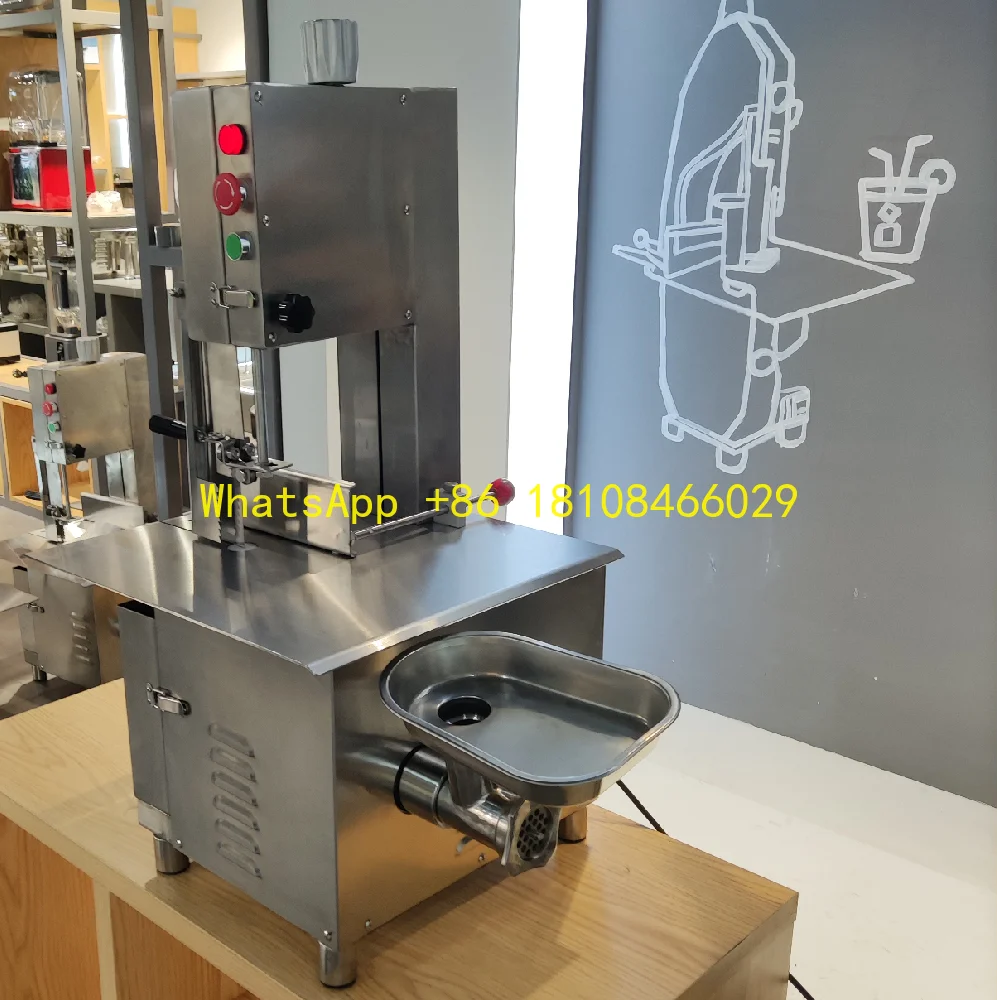 

Mincer Machine Commercial Use Stainless Steel Meat Shred n Bone Saw Meat Cutting & Meat