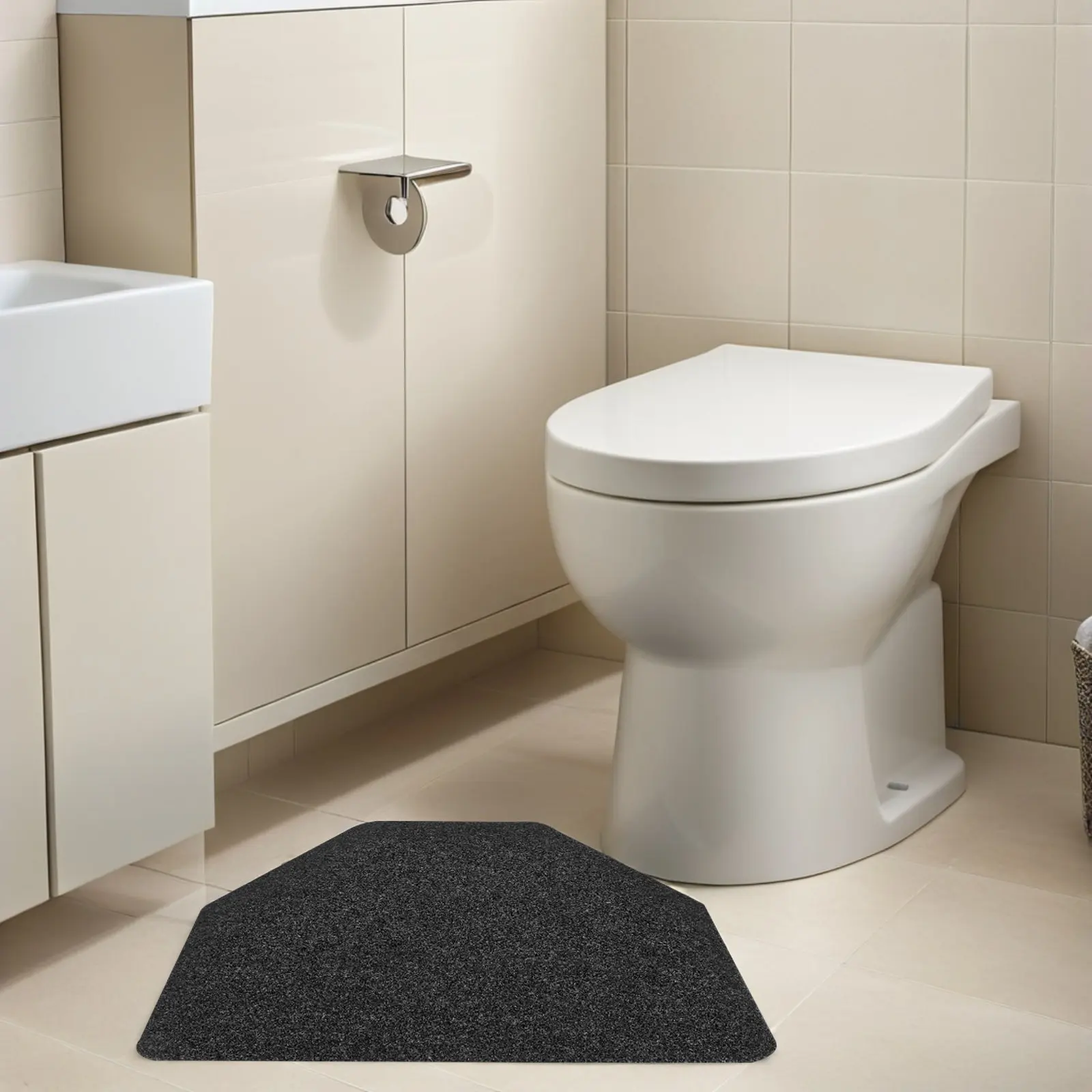 

Набор из 6 моющихся впитывающих нескользящих ковриков для писсуаров, серые, размер 20.44x16.51 дюймов, для мужских туалетов и коммерческих объектов