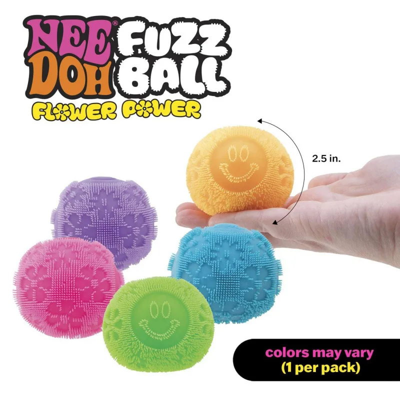 Kawaii Fluffy Fuzz Ball Soft Squishy Toy, Stress Relief Squeeze Ball, Anti-Anxiety Portable Office Decompression Gift