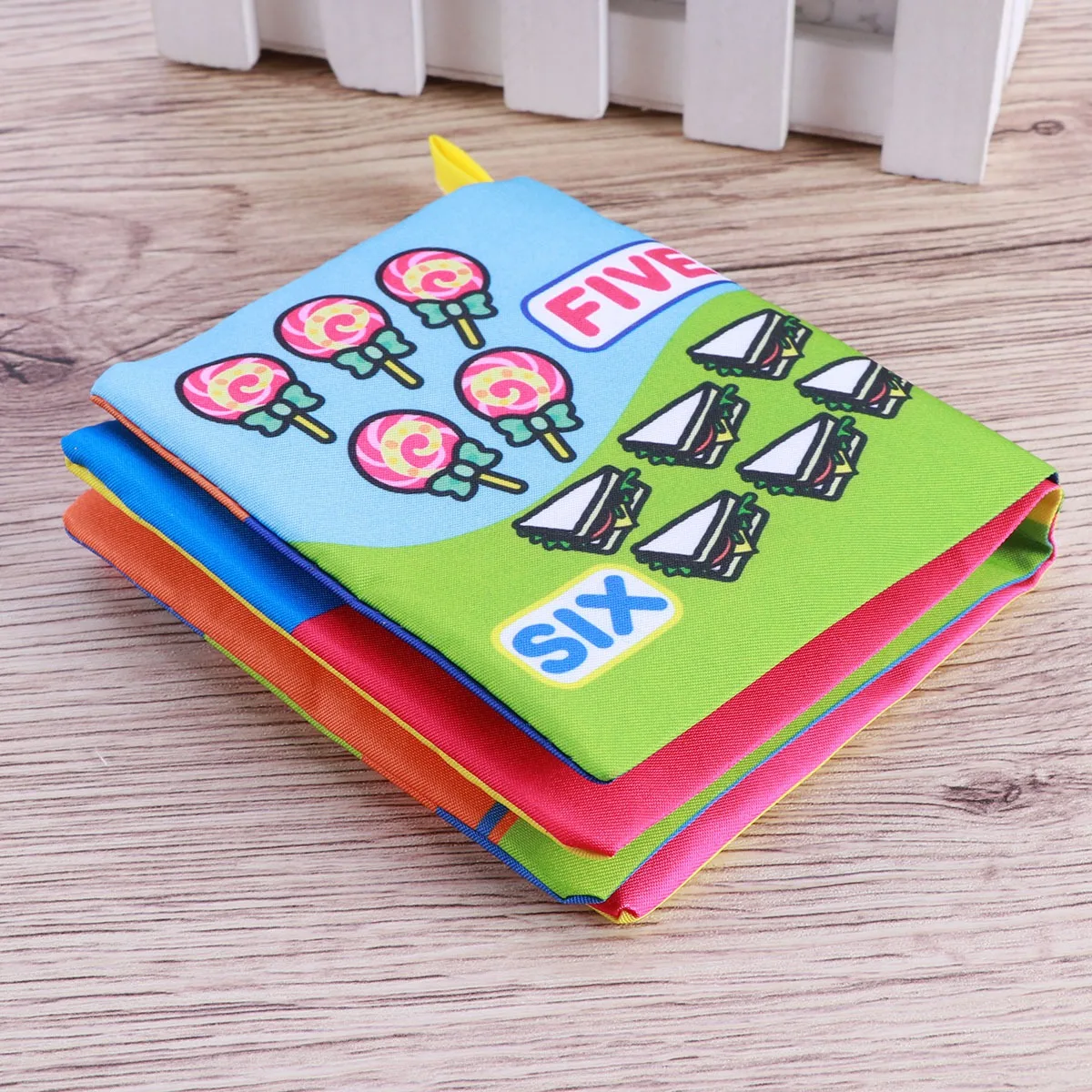 

Early Education Baby Cloth Books Infant Learning Books Durable Soft Pages Colorful Photos Stimulate Skills First Book
