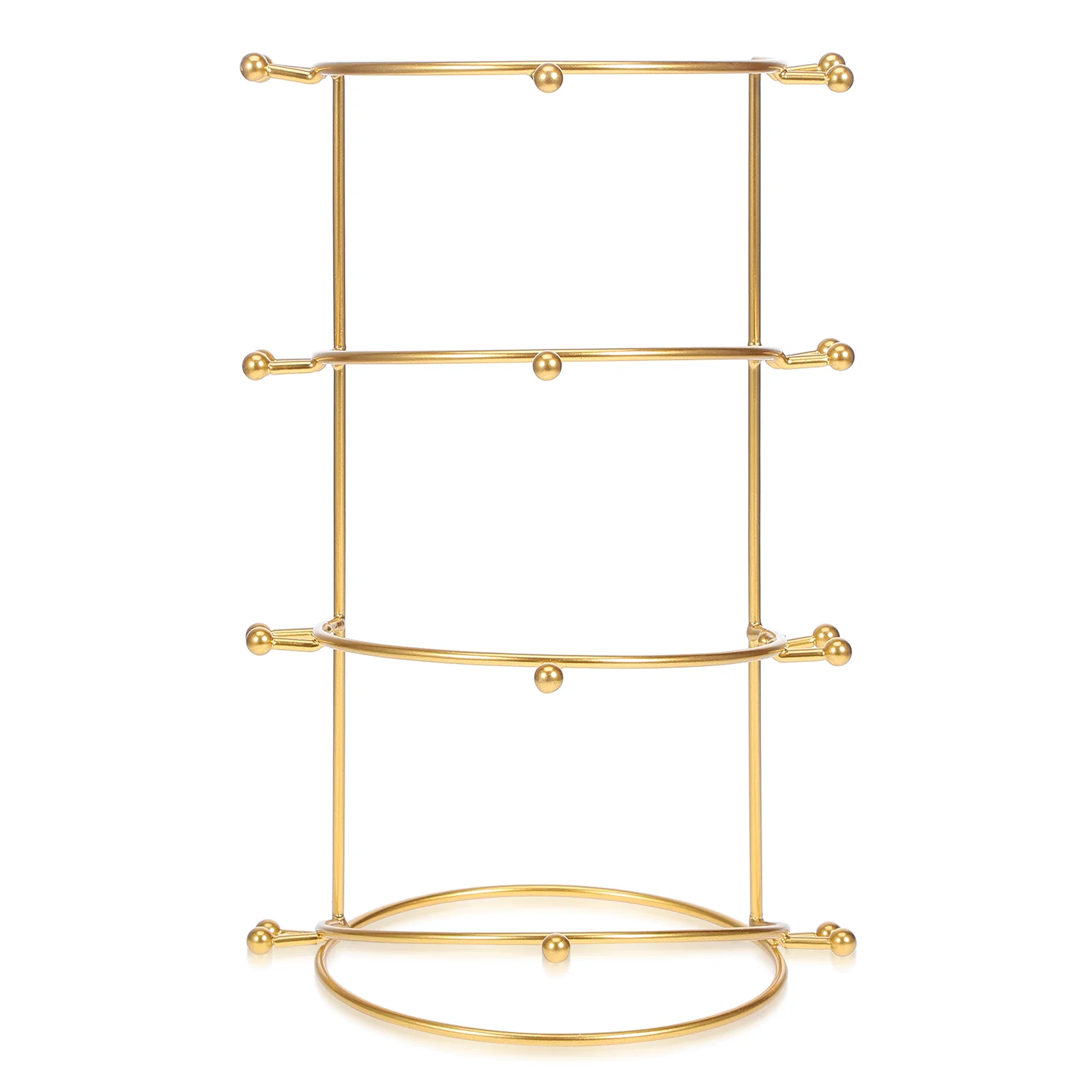Headband Display Stand Bride Crown Stands 4-tier Crowns Decoration Pallet Organizer Zinc Alloy Holder Miss Costume