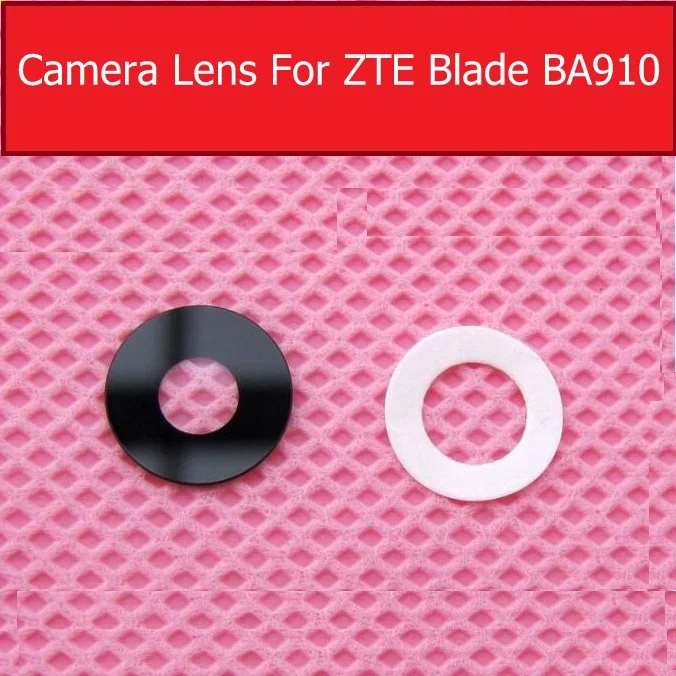 Cubierta de lente de cristal de cámara trasera para ZTE A910, lente de película de vidrio de cámara trasera con pegatina adhesiva, piezas de repuesto para reparación