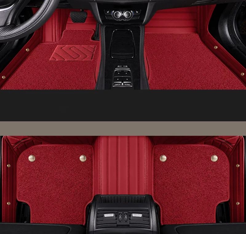 Good quality, Custom special car floor mats for Alfa Romeo Stelvio 2025-2017 non-slip rugs waterproof double layers carpets