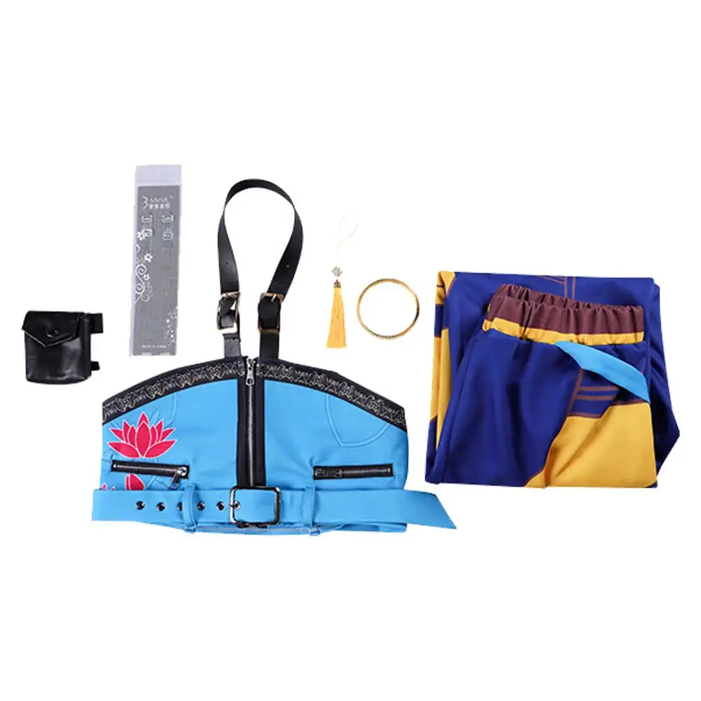 2025 Cartoon Demon Hunter of KPop Cosplay Zoey Top Pants Disguise Roleplay Costume Outfit Halloween Carnival Suits For Women