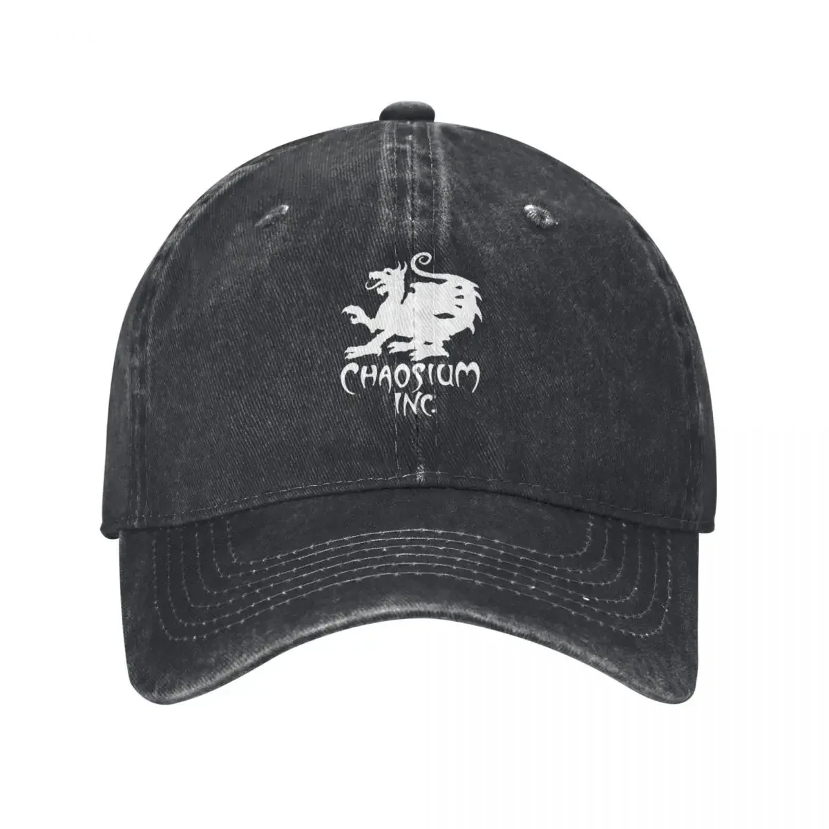 Official Chaosium Inc. Logo (White) Baseball Cap Military Cap Man Snap Back Hat Women's Golf Clothing Men's