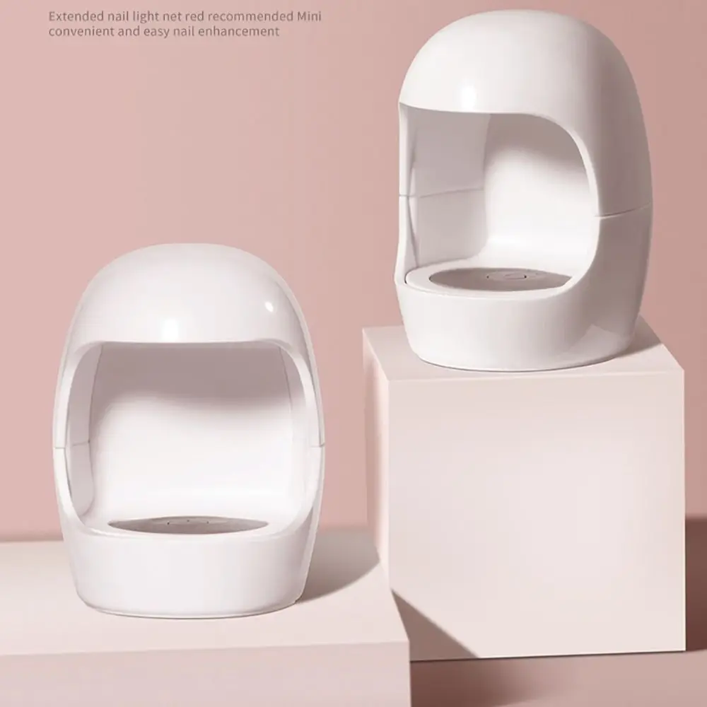 Lâmpada de unha LED PP fofa alimentada por USB Mini lâmpada de unha em gel de secagem rápida em forma de casca de ovo lâmpada de cura em gel