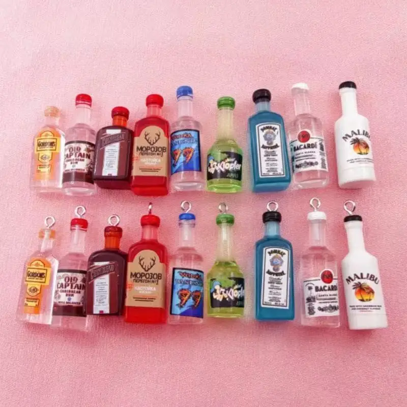 

11pcs Mini Simulation Resin 3D Pendant Earrings Keychain Pendant DIY Accessories