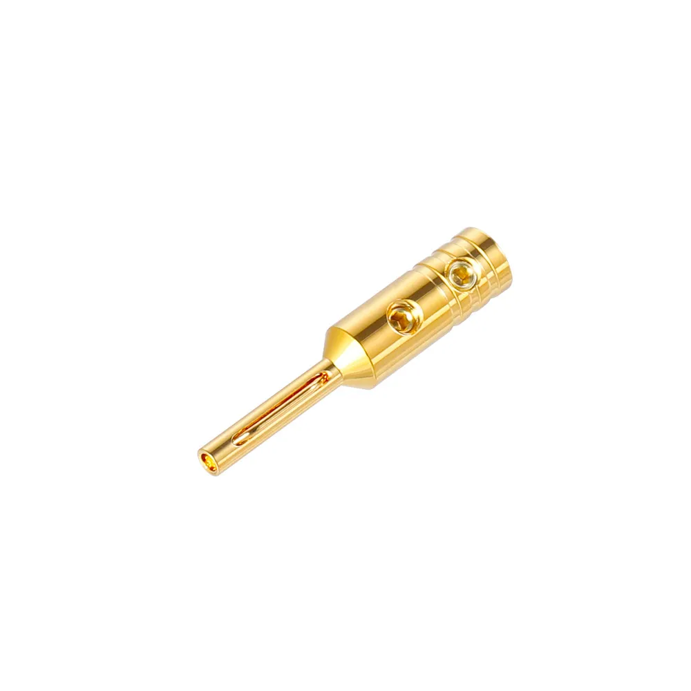 China MONOSAUDIO B80 Series Pure Purple Copper Hi-Fi Speaker Banana Plugs Audio Connectors