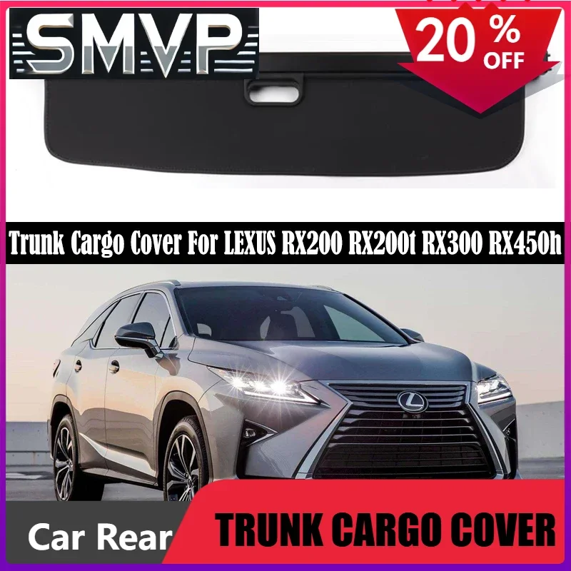Подходит для багажника автомобиля, крышка багажника LEXUS RX200 RX200t RX300 RX450h 2016-2022, защитный щиток, задняя занавеска для багажа, перегородка, конфиденциальность