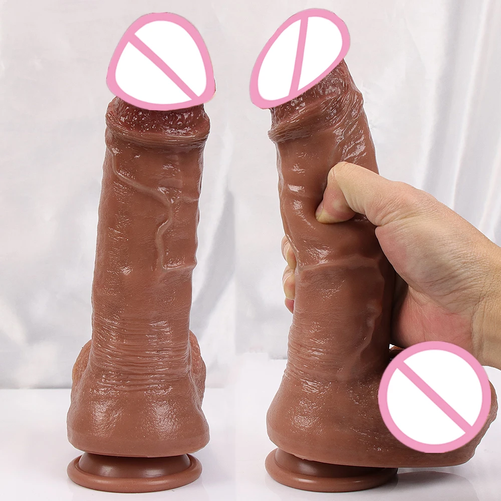 Soft Flexible Dildo Realistic Huge Penis Anal Sex Toy For Women Silicone Suction Cup Big Dick Butt Plug G-Spot Vagina Stimulator