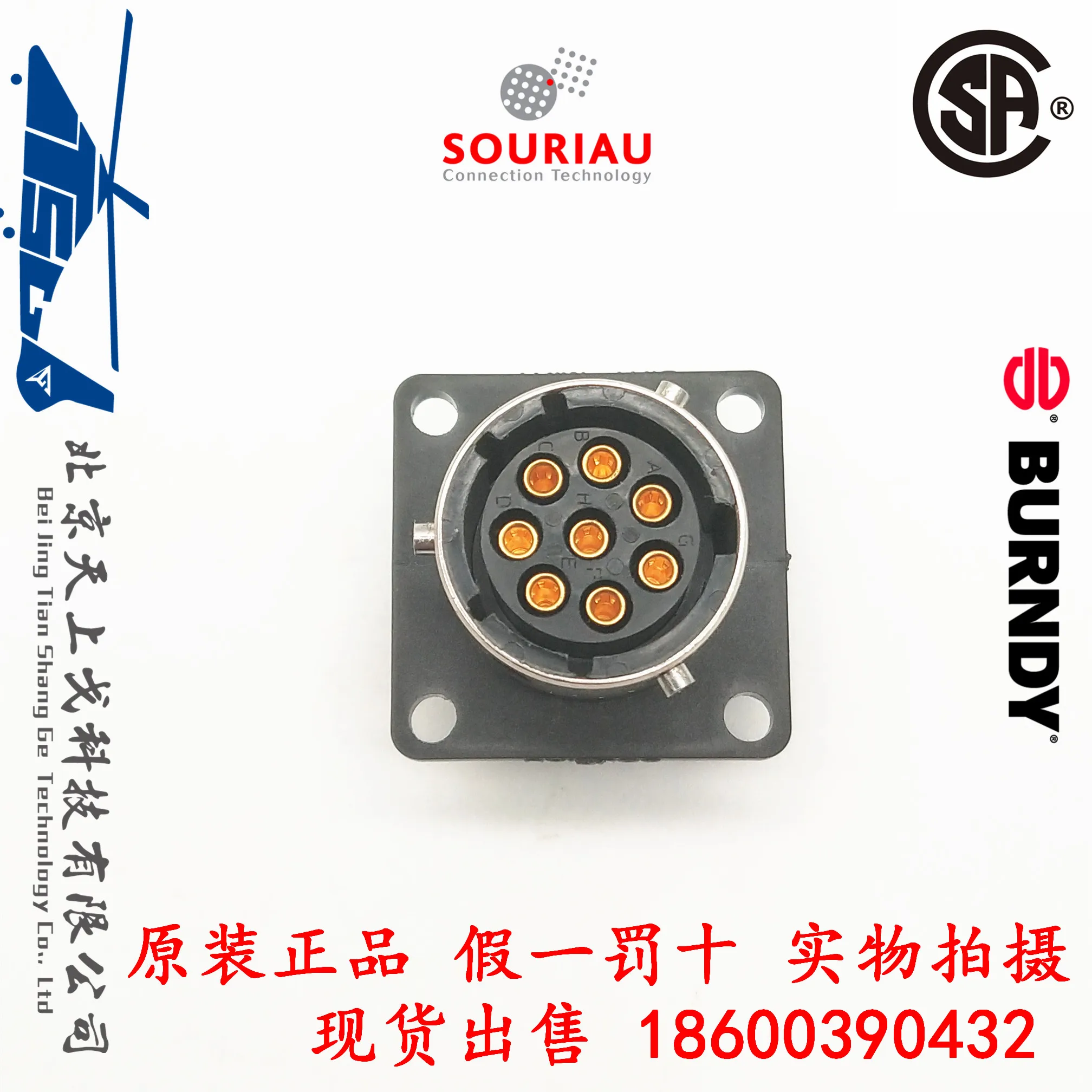 BURNDY SourIAU 8-core socket female base 8-core female base+jack