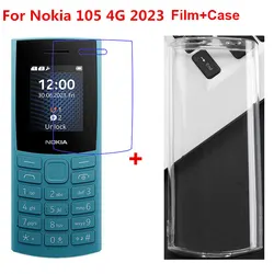 Cleaning Protective Soft Film (not tempered glass film) for Nokia 105 4G 2023 Soft TPU Case Phone Back Cover