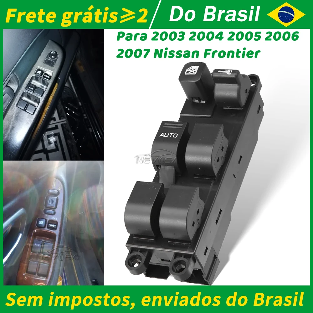 Interruptor mestre lhd para 2003 2004 2005 2006 2007 nissan frontier interruptor de janela elétrica botão de vidro 25401-9e000 254019e000