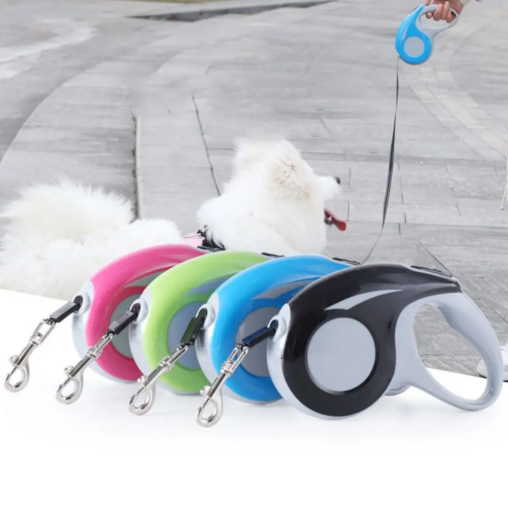 Practical Retractable Telescopic Traction Rope Universal 3/5M Nylon Leash Rope Automatic Extending Rope Outdoor Running