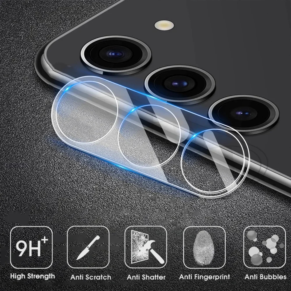 Tempered Glass Phone Camera Lens Protectors for Samsung Galaxy S23 FE 9H Hardness Anti-scratch HD Clear Protective Films