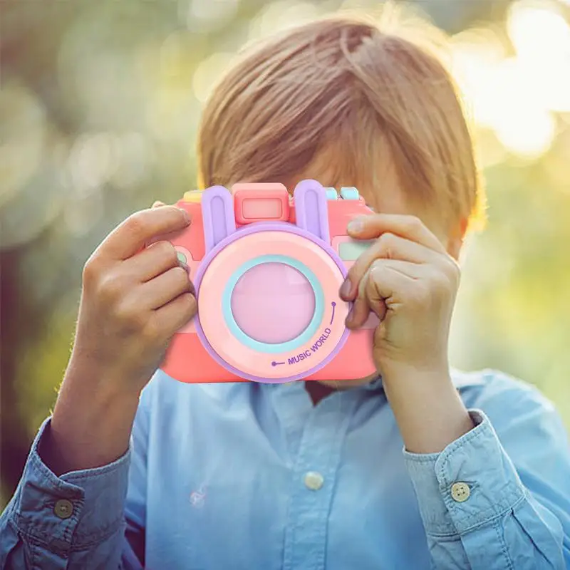 Caméra jouet de dessin animé pour enfants de 3 ans, appareil simulé créatif, coloré, dispositif d'éducation précoce, coule, tout-petit, promotion