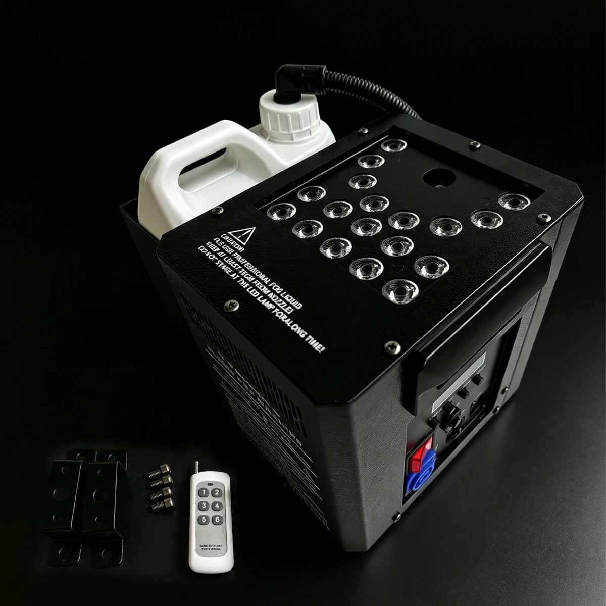 2000W RGB LED CO2 Smoke Jet Machine DMX512 Stage Fog Column Effect for DJ Club Party Wedding Event