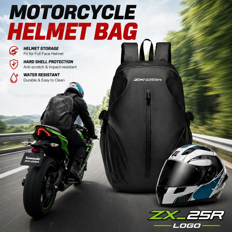 

Knight Backpack Motorcycle Helmet Bag Travel Equipment Waterproof Large Capacity For Kawasaki ZX25R ZX-25R ninja zx 25r 2020