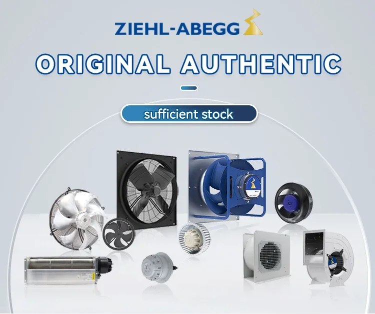 ZIEHL-ABEGG RE40P-4DK.7Q.1R 230V AC 400V 50Hz 5500W 1130RPM IP54 Double Voltage Forward Centrifugal Cooling Fan