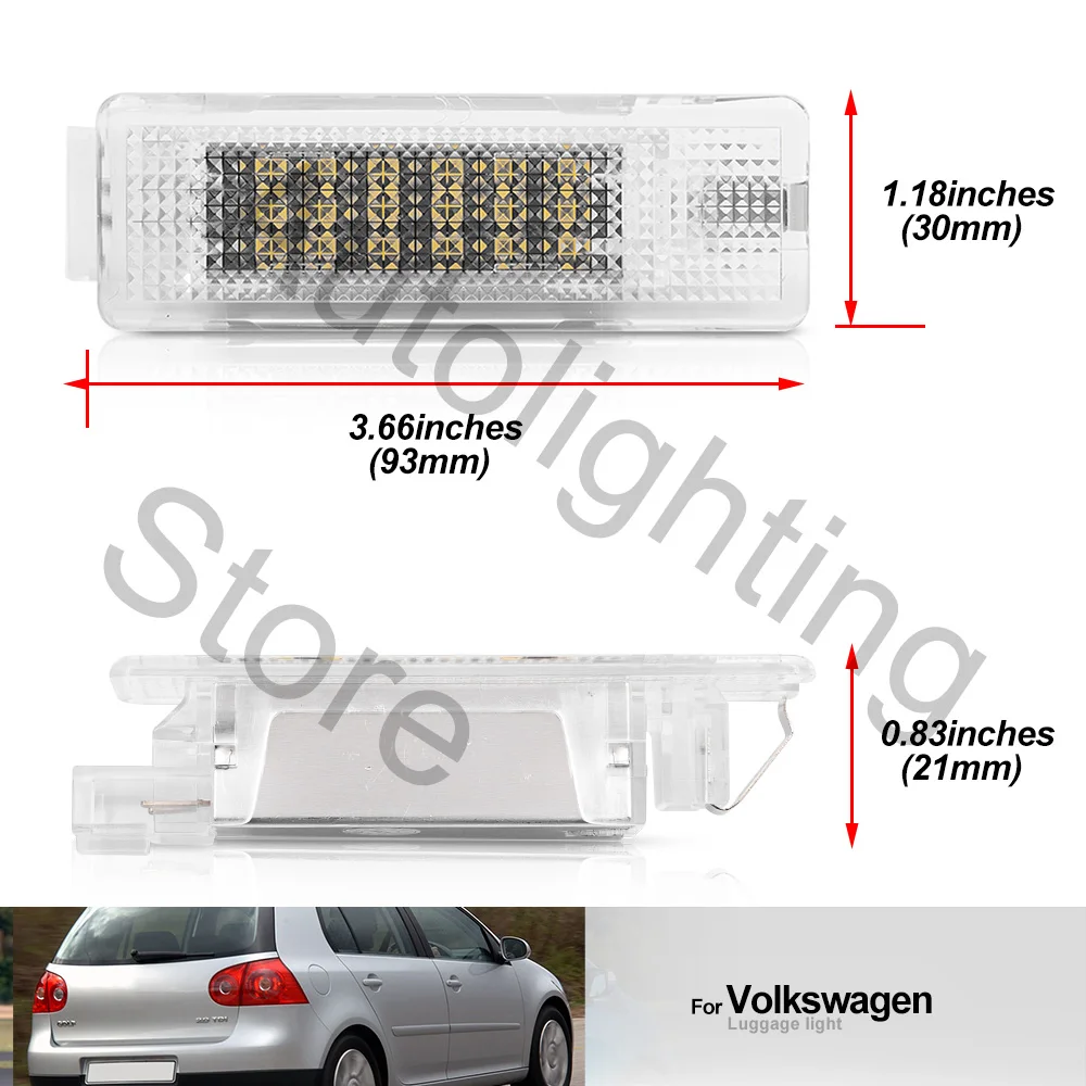 1x LED Luggage Compartment Trunk Boot Lights For VW Golf MK5 MK6 MK7 Jetta Passat B6 B7 B8 CC Scirocco Tiguan Touran Touareg T5