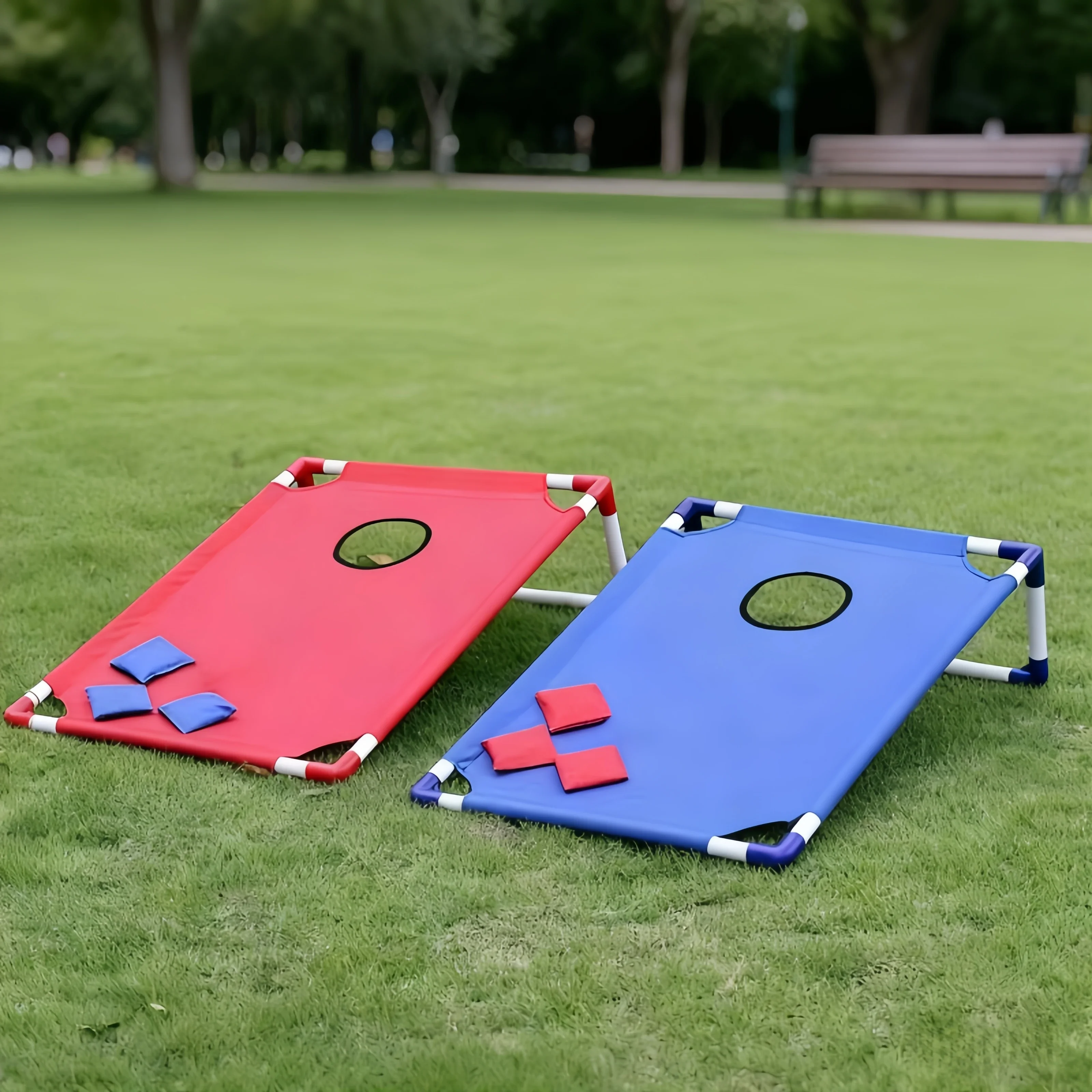 Jeu de lancer de sacs de sable pour enfants en plein air, planche d'entraînement, jouet de lancer, jeu de société rebondissant, Sports de plein air