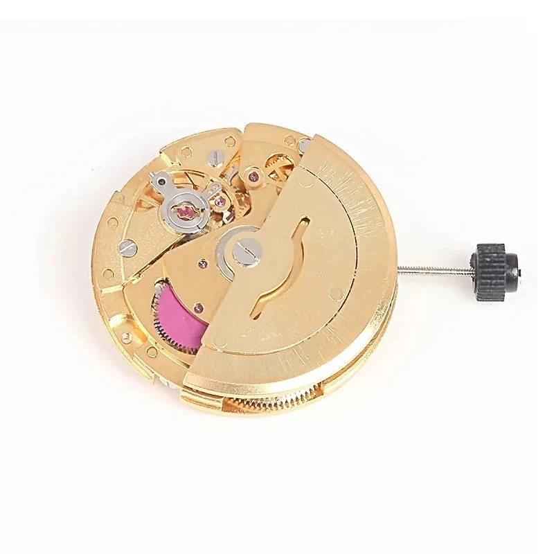 عجلة ميكانيكية آلية حمراء ، حركة تقويم فردي ، ماكينة ذهبية ، جديدة ، الصين ، من