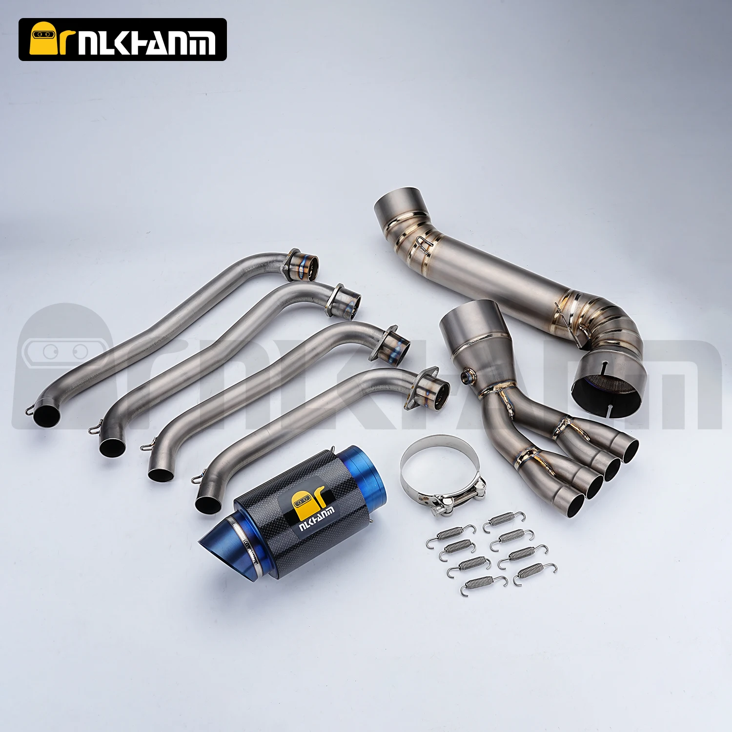 تعديل نظام عادم الدراجة النارية CBR650 CB650 مع Ti.76mm قطر كبير قسم كامل لهوندا CB/CBR650 2014-2024