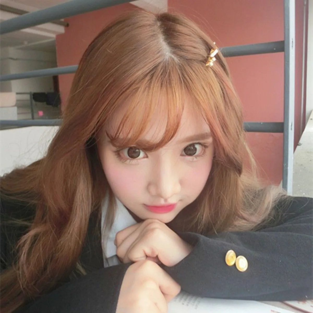 Parrucca a testa intera da donna, frangia lunga riccia e dritta, Lolita, grandi onde, capelli cosplay, set completo, look realistico