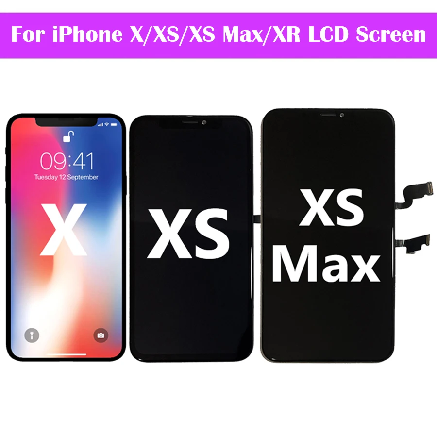 NEW incell Pantalla For iPhone X XR XS XS Max LCD Display With 3D Touch Screen Digitizer Assembly Free Shipping