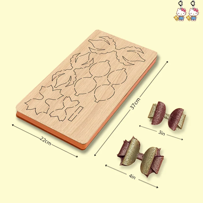 

Xx42 4-inch Three-Dimensional Bow Hair Clip Wooden Cutting Dies Suitable For Most Cutting Machines