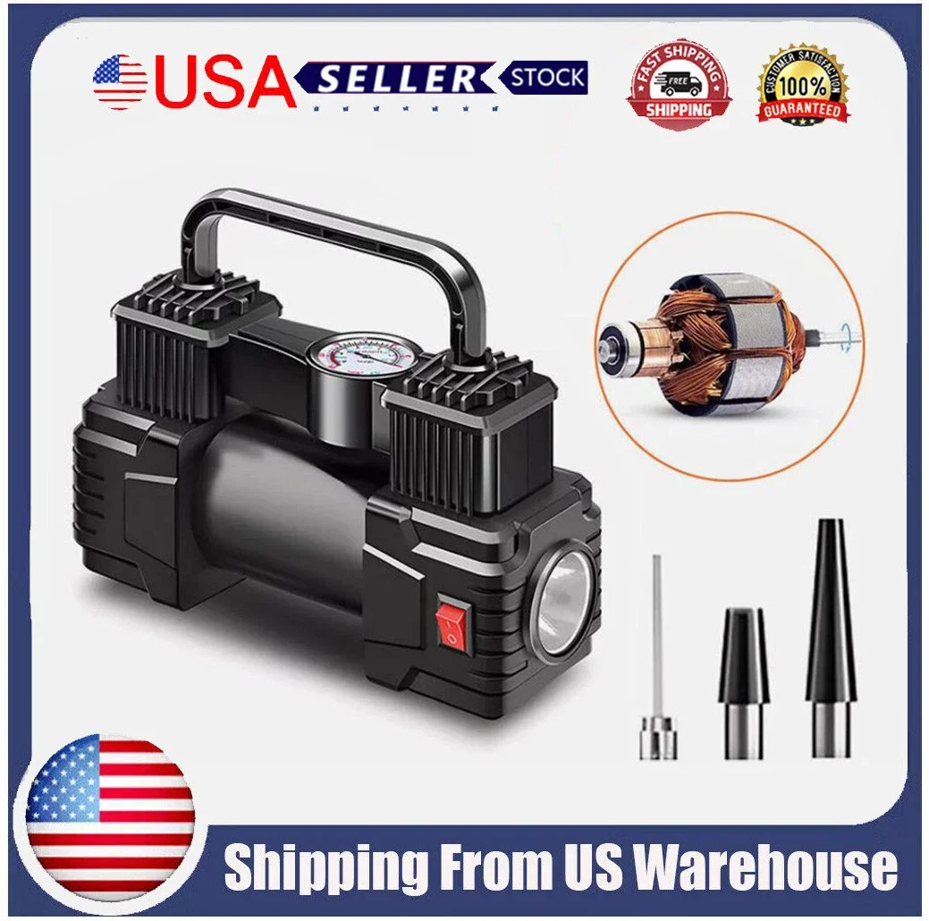 

12V 150PSI Heavy Duty Portable Air Compressor Car Tire Inflator Electric Pump Auto with Pressure Gauge Car Tire Inflatable Pump