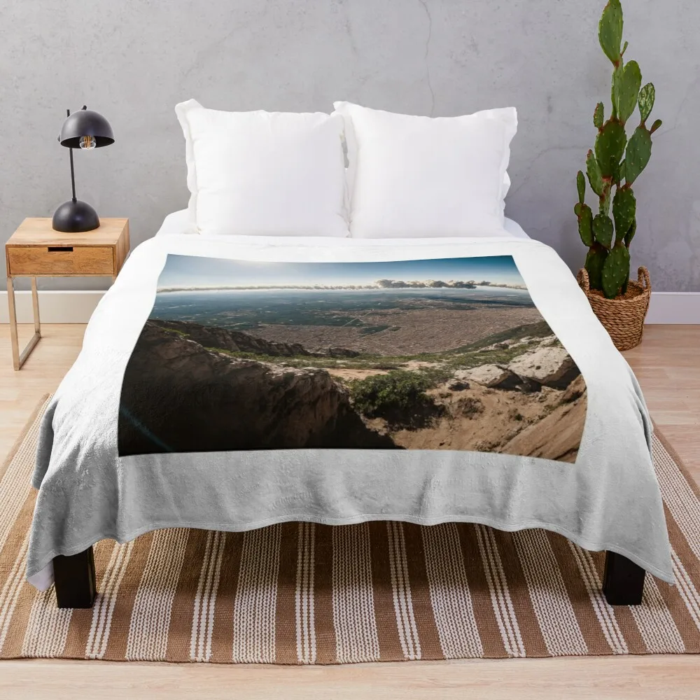 

Spectacular Urban Panorama from Majestic Mountain Throw Blanket Sofa Quilt Thermals For Travel Furrys Flannels Blankets