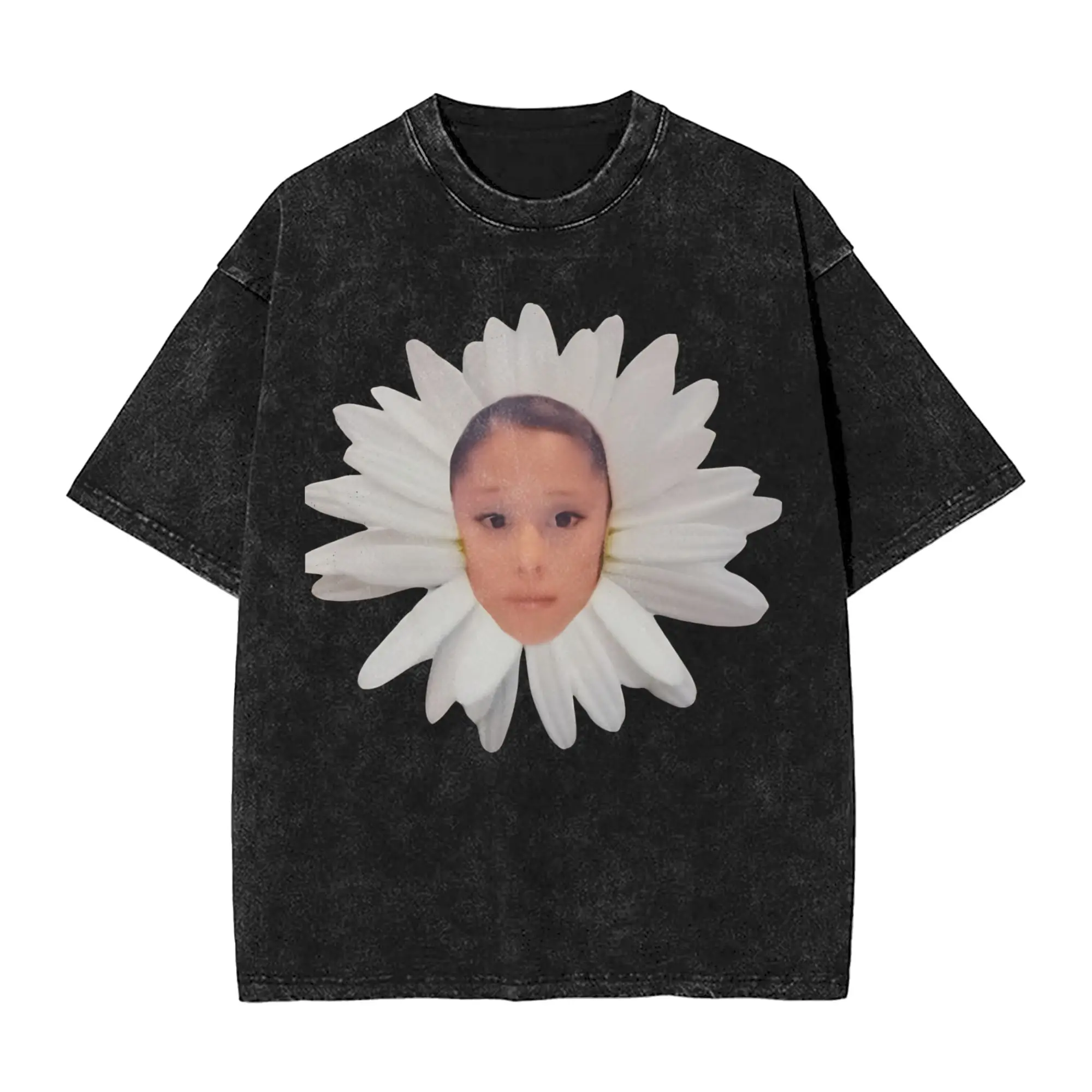 Harajuku Washed Shirts Arianas Grandes The Eternal Sunshine Tour 2026 Accessories Casual T Shirt Oversize Streetwear 100% Cotton