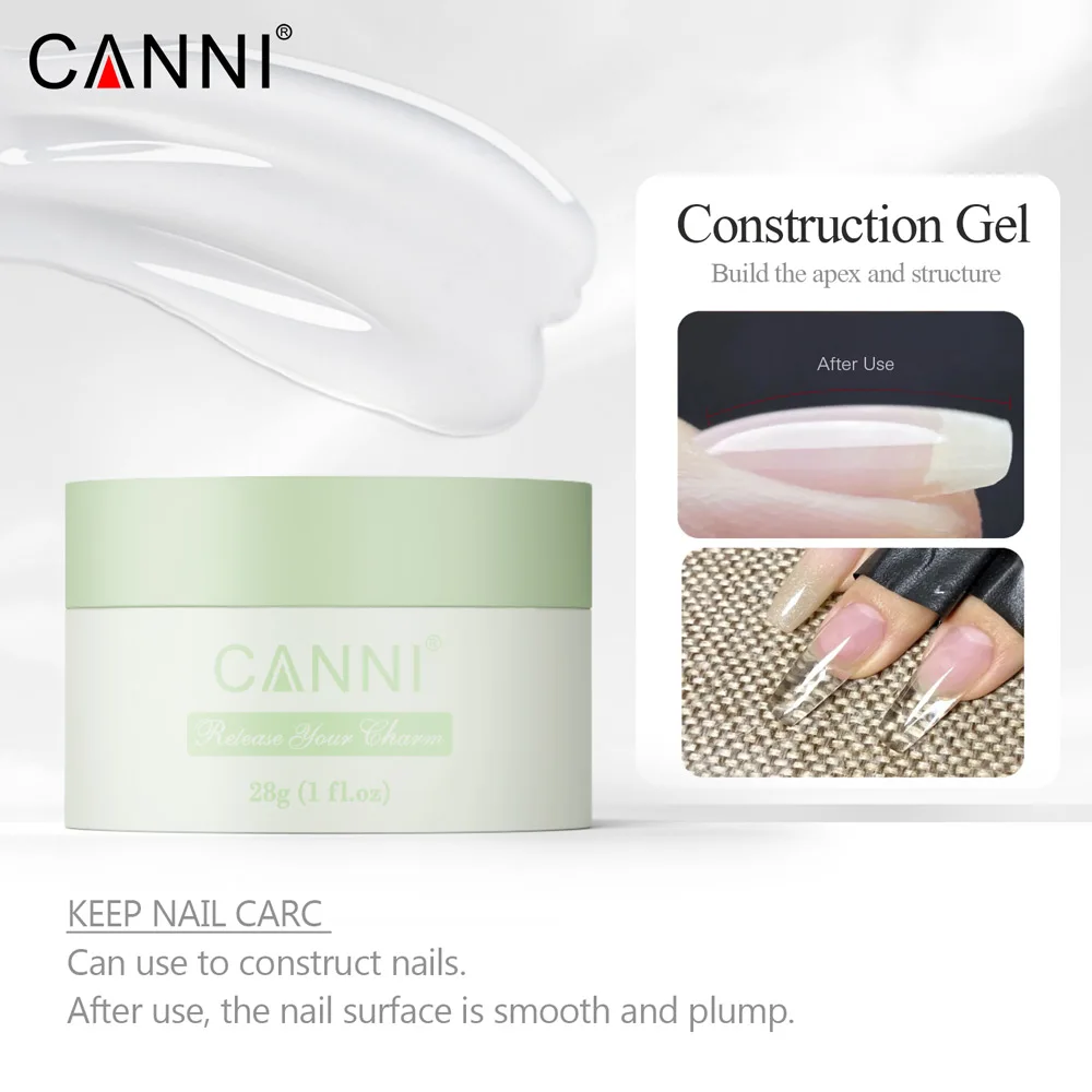 Fiber Glass Builder Nagelgel Venalisa CANNI 28g Mirror Diamond NoWipe Top Coat 3in1 Base Coat UV-Konstruktionsgel PVC-Nagelkleber – Detail 28