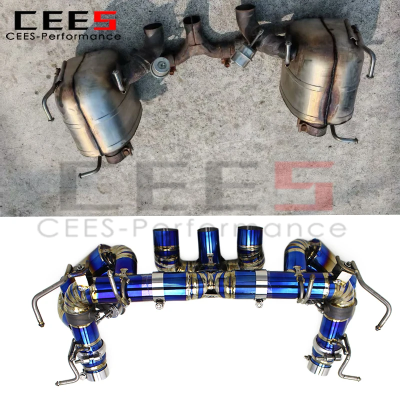 

cees Axle Back (2013-2016) for Ferrari 458 V8 4.5 Catback Exhaust System Tuning Escape Valvetronic Exhaust System Pipe Muffler